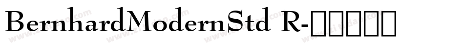 BernhardModernStd R字体转换